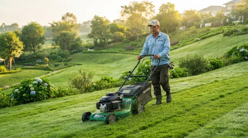 [DEMO] Máy xạc cỏ làm đất đồi dốc Mitsuyama XC-33