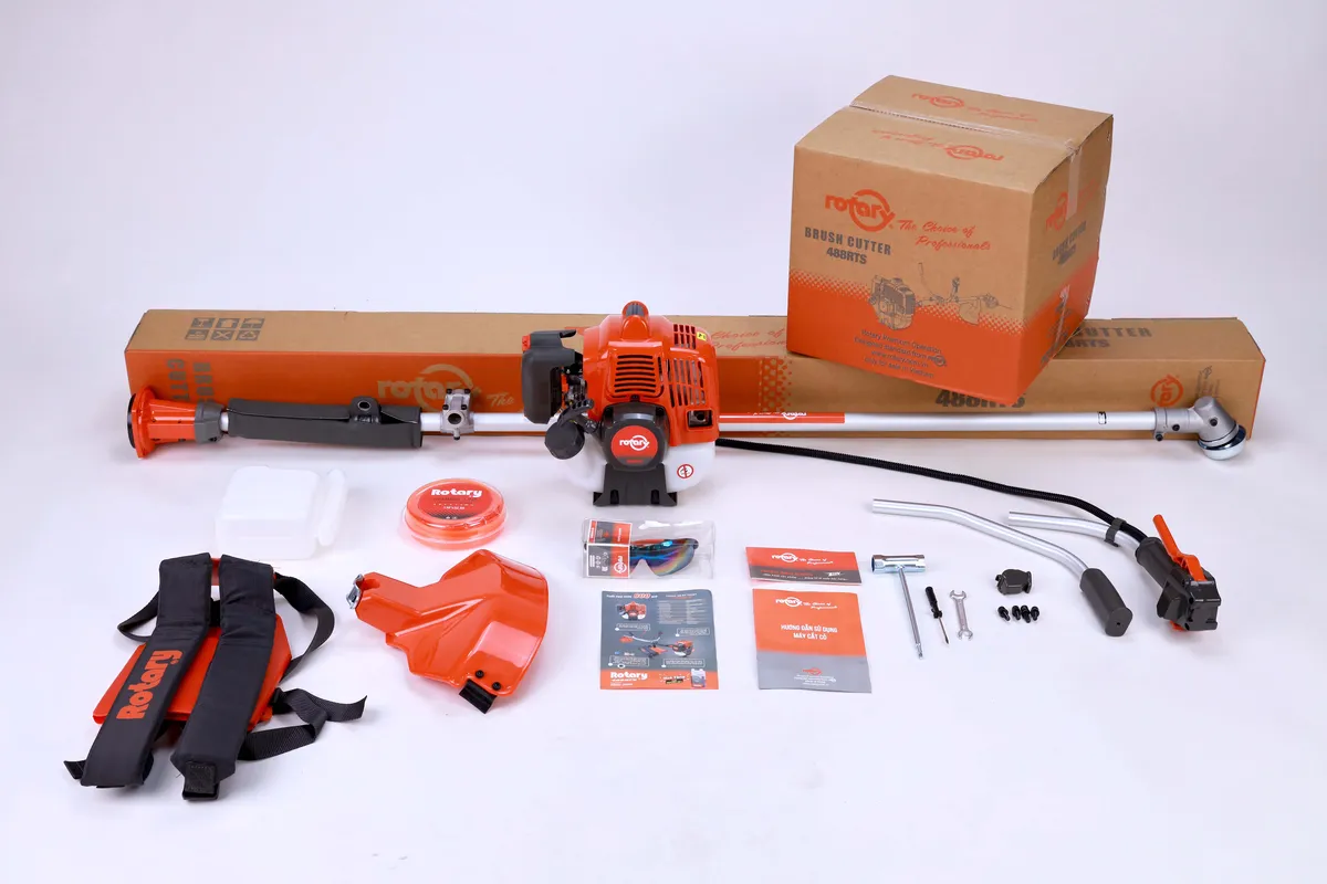 Máy cắt cỏ Rotary 488RTS – trọn bộ phụ kiện